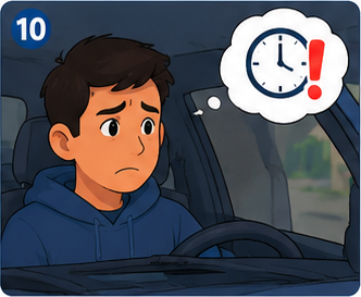 El tiempo de parqueo se agota